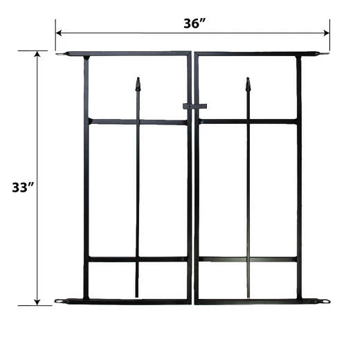 Enchanted Garden Victorian Gate 33" X 36" 4 Enchanted Garden Victorian Gate 33" X 36" - Image 2