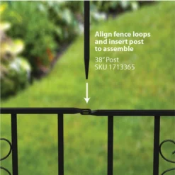 Enchanted Garden Deluxe Scroll Fence Panel 30" X 36" -The Thrive Yard Sales 1711425 04