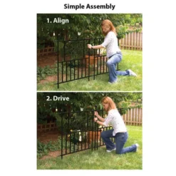 Enchanted Garden Deluxe Scroll Fence Panel 30" X 36" -The Thrive Yard Sales 1711425 06