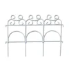 Enchanted Garden™ 1'2"H X 7.5'W Ornate Steel White Garden Border Fence