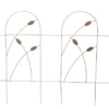 Enchanted Garden™ 2'8"H X 8'W Cattail Steel Bronze Garden Border Fence 1 Enchanted Garden™ 2'8"H X 8'W Cattail Steel Bronze Garden Border Fence -The Thrive Yard Sales 1713337