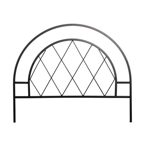 Enchanted Garden™ 20"H X 24"W Lattice Steel Black Garden Border Fence 3 Enchanted Garden™ 20"H X 24"W Lattice Steel Black Garden Border Fence