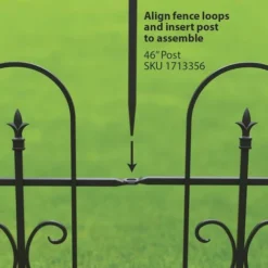 Enchanted Garden™ 3' X 3' Broadway Border Fence Gate 12 Enchanted Garden™ 3' X 3' Broadway Border Fence Gate -The Thrive Yard Sales 1713346 3