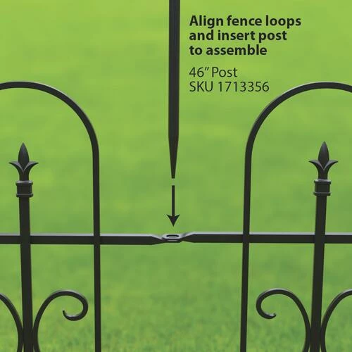 Enchanted Garden™ 3' X 3' Broadway Border Fence Gate 6 Enchanted Garden™ 3' X 3' Broadway Border Fence Gate - Image 4