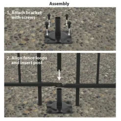Enchanted Garden™ Fence Surface Mount Bracket -The Thrive Yard Sales 1713368 2