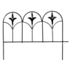 Enchanted Garden™ 11"H X 15"W Finial Steel Black Garden Border Fence