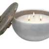 Enchanted Garden™ 18.9 Oz. Round Concrete Citronella Candle - Assorted Colors -The Thrive Yard Sales 202076CE White CMYK