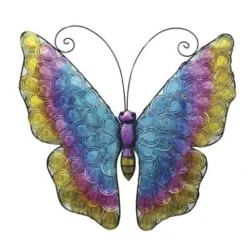 Enchanted Garden™ 20.5" Metal Butterfly Outdoor Wall Art