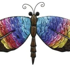 Enchanted Garden™ 14" Metal Dragonfly Outdoor Wall Art