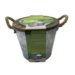 Enchanted Garden™ 60 Oz. Citronella Galvanized Bucket Candle