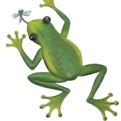 Enchanted Garden™ 22" Metal Frog Outdoor Wall Art
