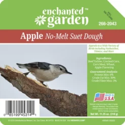 Enchanted Garden™ Apple No-Melt Bird Suet Dough - 11.25 Oz -The Thrive Yard Sales 266 2043Label View