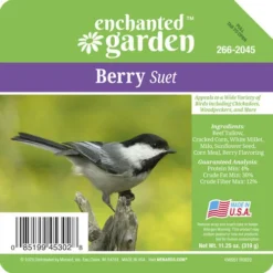 Enchanted Garden™ Berry Bird Suet Cake - 11.25 Oz -The Thrive Yard Sales 266 2045Label View