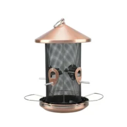 Enchanted Garden® Copper Finish Tube Bird Feeder