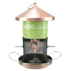 Enchanted Garden® Copper Finish Tube Bird Feeder -The Thrive Yard Sales 266 4354 packaging
