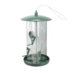 Enchanted Garden® Green Triple Tube Bird Feeder