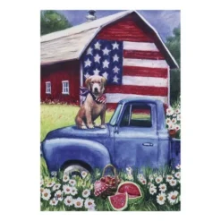 Enchanted Garden™ 12.5" X 18" Garden Flag - Assorted Styles -The Thrive Yard Sales 2723272 Patriotic Pup GARDEN flag