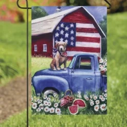 Enchanted Garden™ 12.5" X 18" Garden Flag - Assorted Styles -The Thrive Yard Sales 2723272 Patriotic Pup GARDEN flag scenic