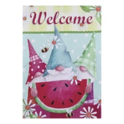 Enchanted Garden™ 12.5" X 18" Garden Flag - Assorted Styles -The Thrive Yard Sales 2723272 Watermelon Gnomes GARDEN flag