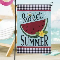 Enchanted Garden™ 12.5" X 18" Applique Flag - Assorted Styles -The Thrive Yard Sales 2723273 Sweet Summer Watermelon APPLIQUE flag scenic