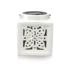 Enchanted Garden™ 4" Ceramic Solar Light Lantern - Assorted Styles -The Thrive Yard Sales 277 3858 3