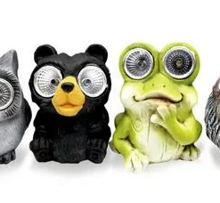 Enchanted Garden™ 3" Cement Animal Solar Light Statue - Assorted Styles
