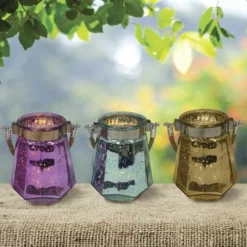 Enchanted Garden™ 5" Glass Flameless Candle Lantern - Assorted Styles -The Thrive Yard Sales 277 4178 P SC GP