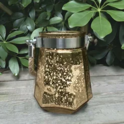 Enchanted Garden™ 5" Glass Flameless Candle Lantern - Assorted Styles -The Thrive Yard Sales 277 4178 P SC Yellow