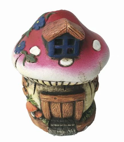 Enchanted Garden™ Cement Miniauture Garden House - Assorted 4 Enchanted Garden™ Cement Miniauture Garden House - Assorted - Image 2