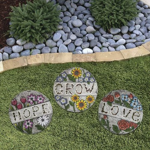 Enchanted Garden™ 10" Stepping Stone - Assorted Styles 4 Enchanted Garden™ 10" Stepping Stone - Assorted Styles - Image 2