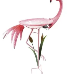 Enchanted Garden™ 20.8" Flamingo Bird Bath