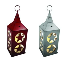 Enchanted Garden™ 17" Metal Cut Out Flameless Candle LED Lantern - Assorted Colors -The Thrive Yard Sales 277 5111 A2