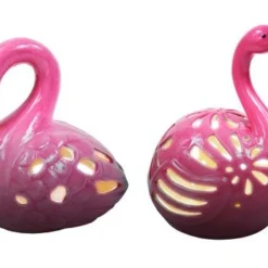 Enchanted Garden™ 8" Ceramic Flameless Tealight Candle LED Lantern - Assorted Styles -The Thrive Yard Sales 277 5137 A2 1