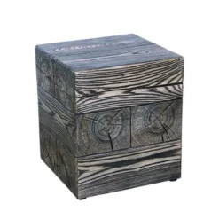 Enchanted Garden™ 17" Knotty Wood Garden Stool -The Thrive Yard Sales 277 5188 P LF