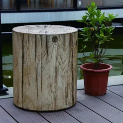 Enchanted Garden™ 17" Round Wood Garden Stool -The Thrive Yard Sales 277 5190 P SC