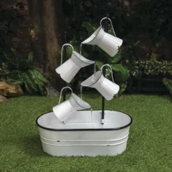 Enchanted Garden™ 33" Metal Pitcher Outdoor Water Fountain 5 Enchanted Garden™ 33" Metal Pitcher Outdoor Water Fountain -The Thrive Yard Sales 277 5231 P SC CMYK