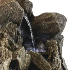 Enchanted Garden™ 52" Tiered Tree Trunk Outdoor Water Fountain -The Thrive Yard Sales 277 5241 P ALT1