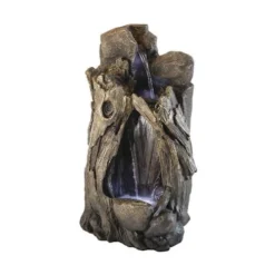 Enchanted Garden™ 52" Tiered Tree Trunk Outdoor Water Fountain -The Thrive Yard Sales 277 5241 P LF1