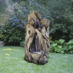 Enchanted Garden™ 52" Tiered Tree Trunk Outdoor Water Fountain -The Thrive Yard Sales 277 5241 P SC
