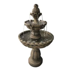 Enchanted Garden™ 36.8" Tiered Outdoor Water Fountain