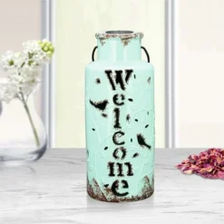 Enchanted Garden™ 19.5" Ceramic Solar Lantern 7 Enchanted Garden™ 19.5" Ceramic Solar Lantern -The Thrive Yard Sales 277 5591 MintLantern SV 1800