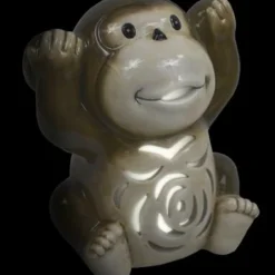 Enchanted Garden™ 7.8" Ceramic Monkey LED Lantern - Assorted Styles -The Thrive Yard Sales 277 5594 8