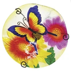 Enchanted Garden™ 11" Glass Butterfly Bird Bath -The Thrive Yard Sales 277 5672 03 4000px
