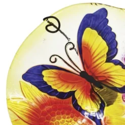 Enchanted Garden™ 11" Glass Butterfly Bird Bath -The Thrive Yard Sales 277 5672 08 2200px