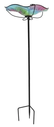 Enchanted Garden™ 11" Glass Dragonfly Bird Bath 4 Enchanted Garden™ 11" Glass Dragonfly Bird Bath - Image 2