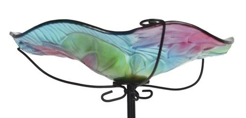 Enchanted Garden™ 11" Glass Dragonfly Bird Bath 8 Enchanted Garden™ 11" Glass Dragonfly Bird Bath - Image 6