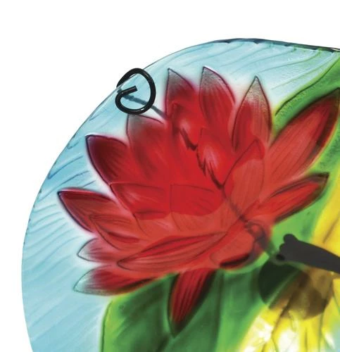 Enchanted Garden™ 11" Glass Dragonfly Bird Bath 10 Enchanted Garden™ 11" Glass Dragonfly Bird Bath - Image 8