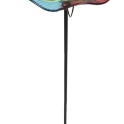 Enchanted Garden™ 11" Glass Dragonfly Bird Bath