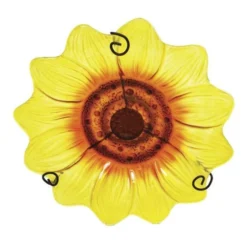 Enchanted Garden™ 11" Glass Sunflower Bird Bath -The Thrive Yard Sales 277 5674 03 3900px