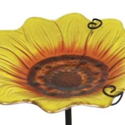 Enchanted Garden™ 11" Glass Sunflower Bird Bath -The Thrive Yard Sales 277 5674 05 1900px